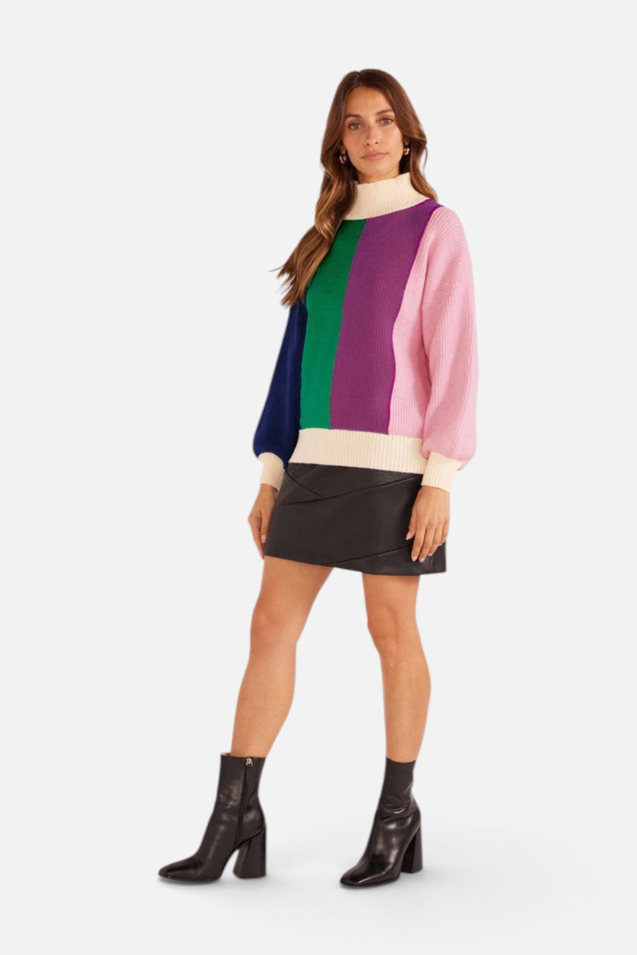 Minkpink Kelsey Colorblock Knit Jumper – side view