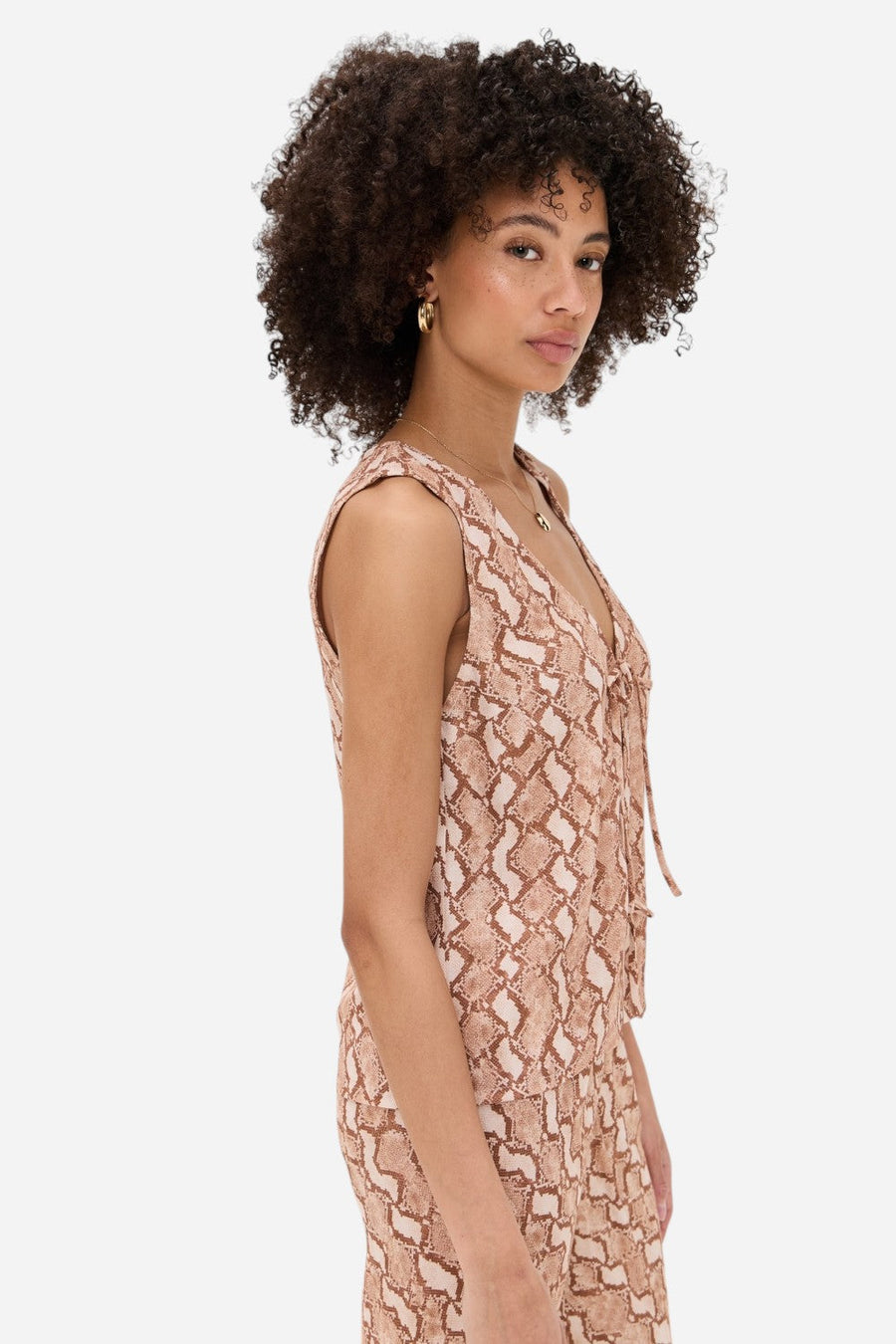 MINKPINK Koa Tie Top – side view