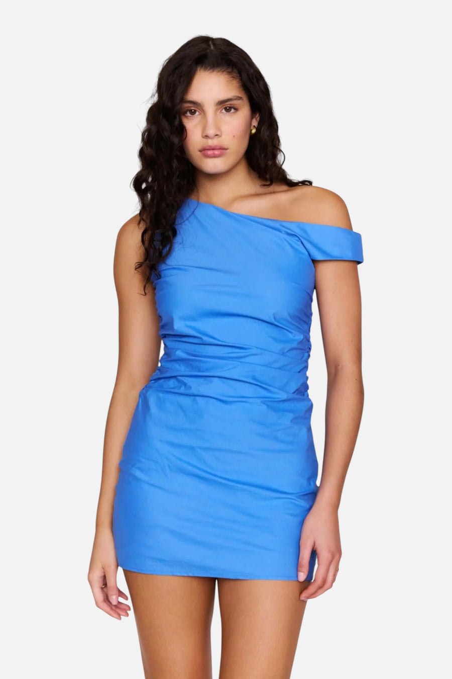 MINKPINK Liana Mini Dress in Jacaranda Blue – side view