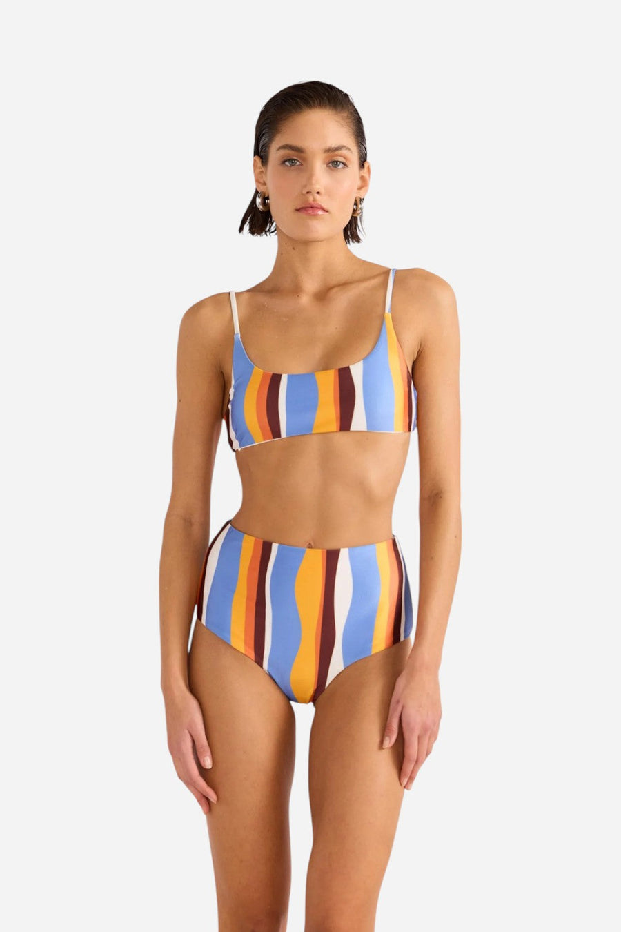 MINKPINK Ripple High Bikini Pant – back view