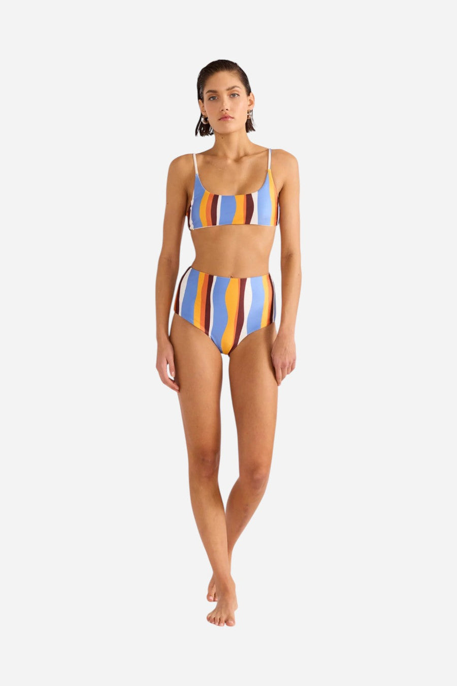 MINKPINK Ripple High Bikini Pant – side view