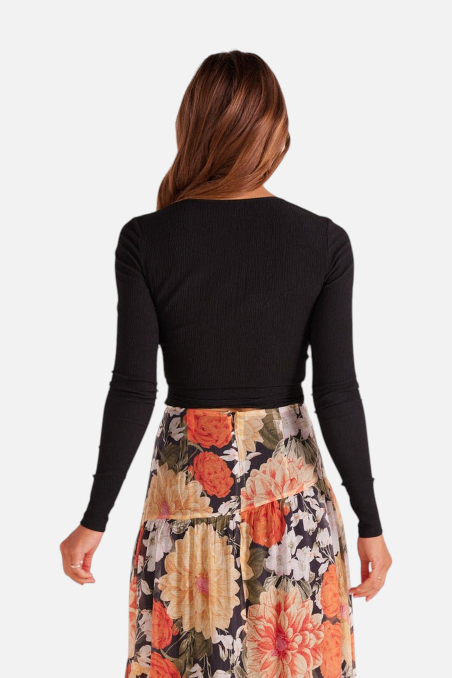 Minkpink Unity Ring Detail Top in Black – detail