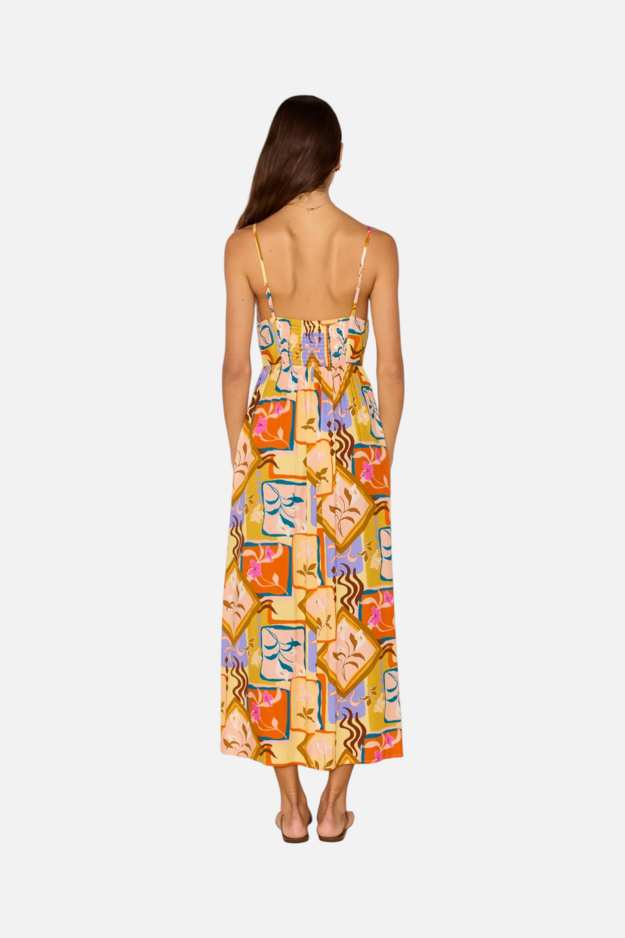 Minkpink Women's Rosin Midi Dress in Multi Print – side view