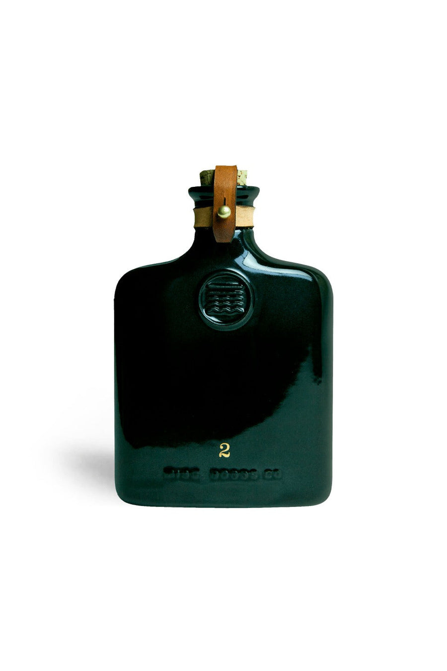 Misc. Goods Co. Black Ceramic Flask - 11 Oz – back view