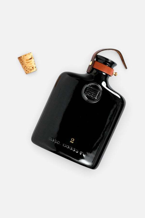 Misc. Goods Co. Black Ceramic Flask - 11 Oz
