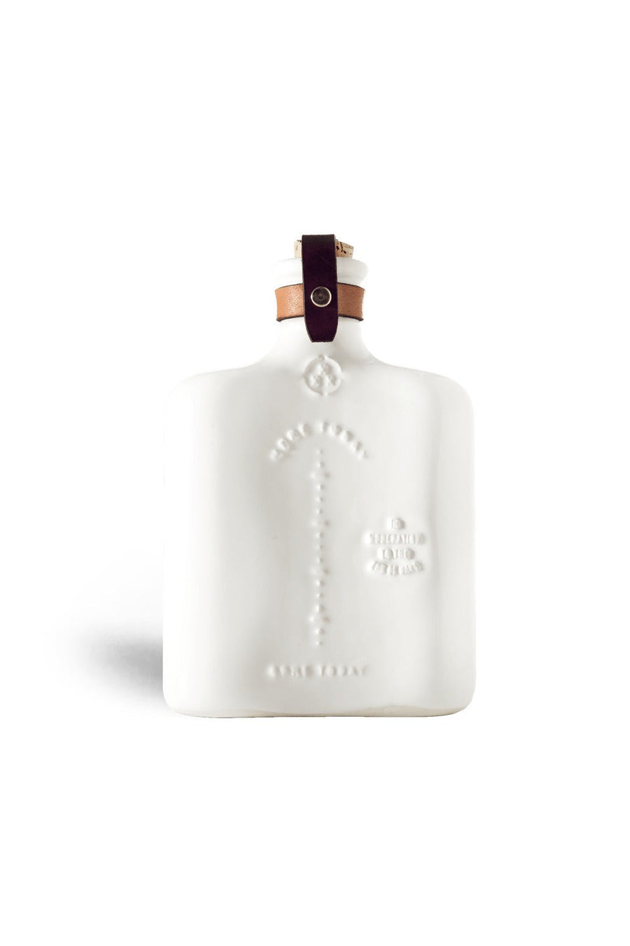 Misc. Goods Co. Ivory Ceramic Flask - 11 Oz – back view