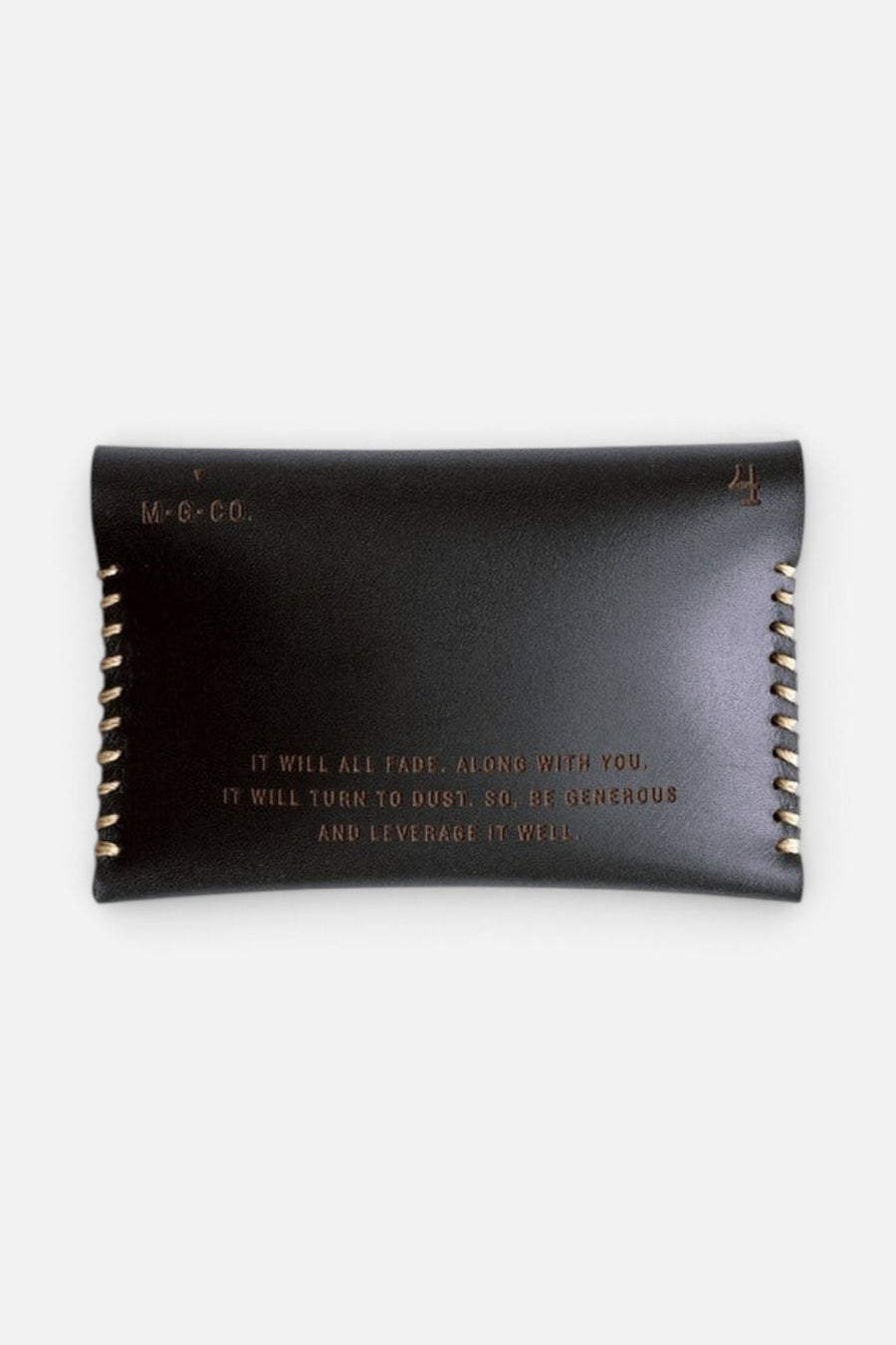 Misc. Goods Co. Tuck Slim Wallet V4 in Carbon – side view