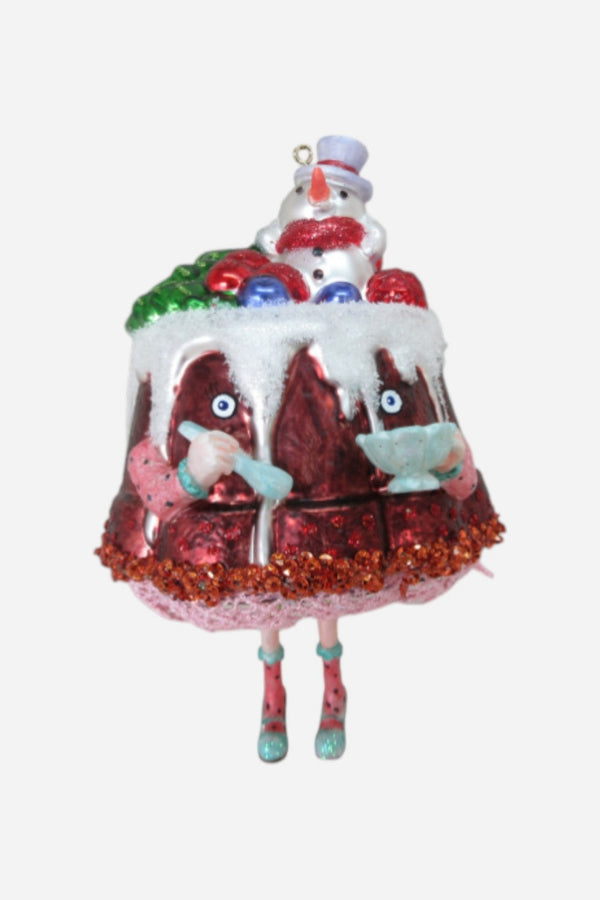 Miss Bundt Cake with Legs Ornament