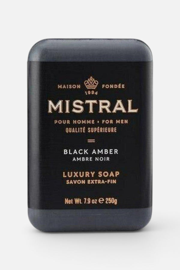 Mistral Black Amber Bar Soap
