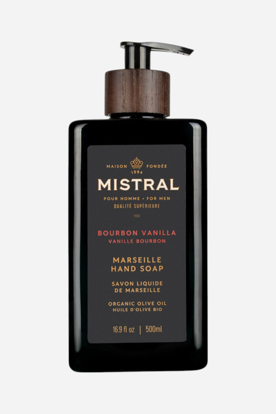Mistral Bourbon Vanilla Hand Soap – front view