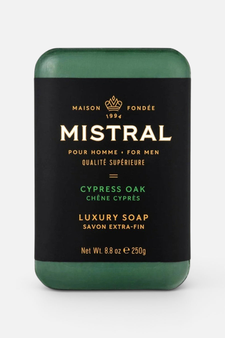 Mistral Cypress Oak Bar Soap – front view