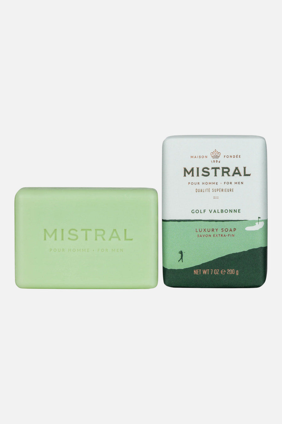 Mistral Men's Golf Valbonne Bar Soap – side view
