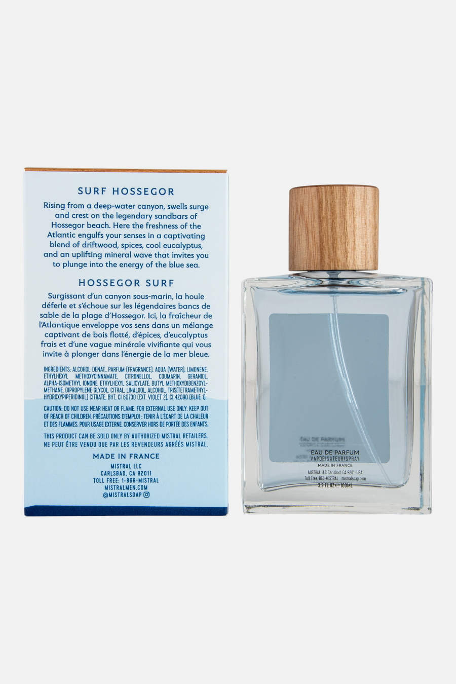 Mistral Men's Surf Hossegor Eau De Parfum, 3.3 oz – back view