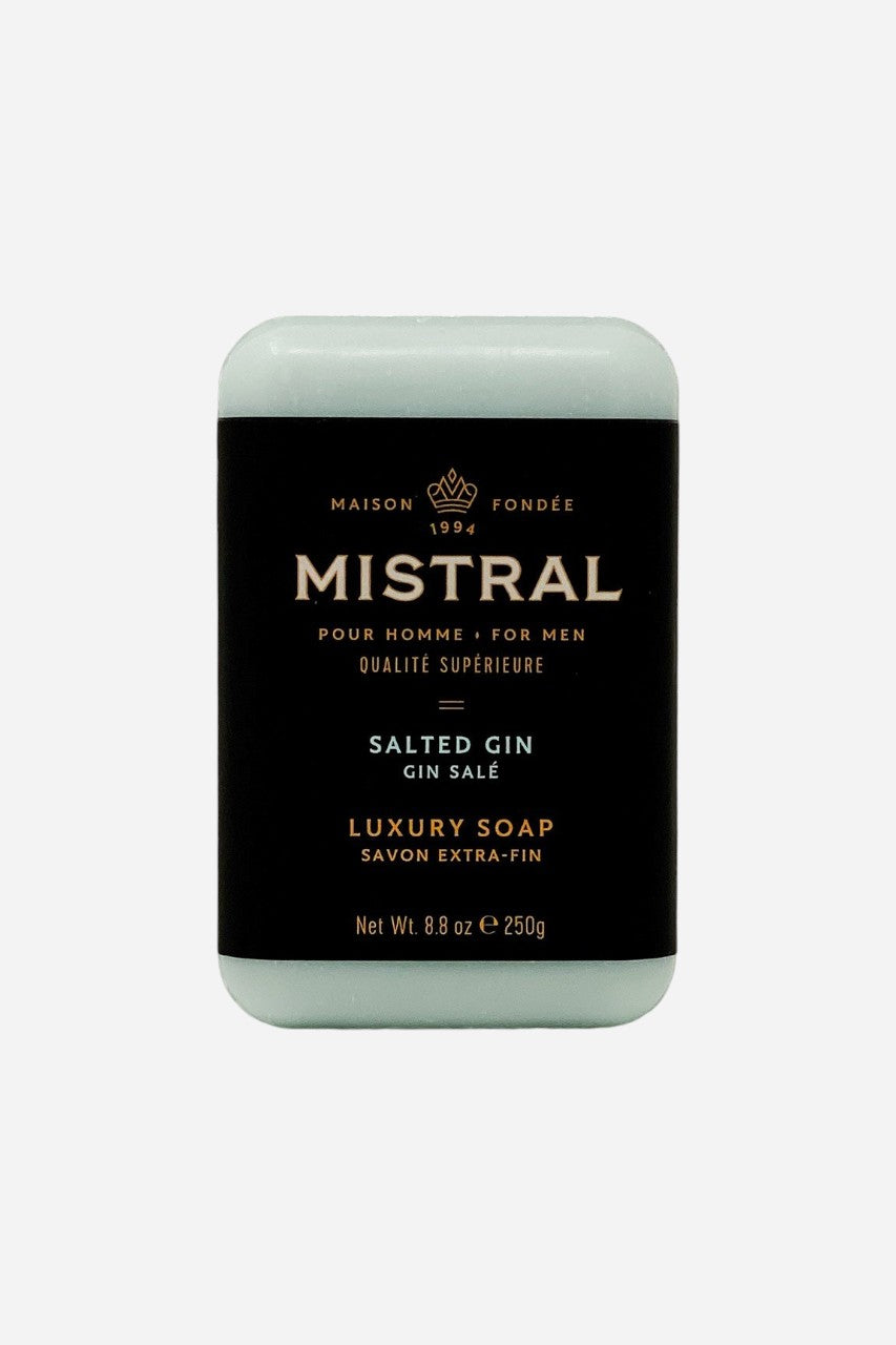 Mistral Salted Gin Bar Soap – front view