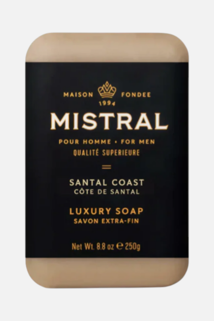 Mistral Santal Coast Bar Soap – front view
