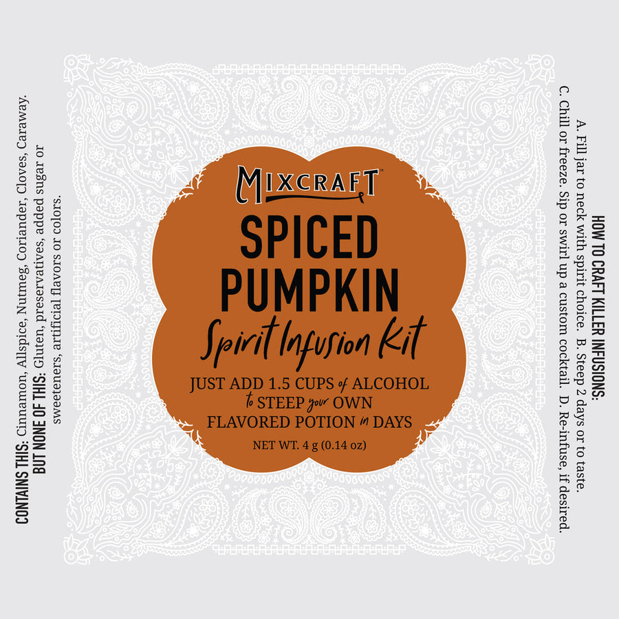 Mixcraft Spiced Pumpkin Spirit Infusion Kit – detail