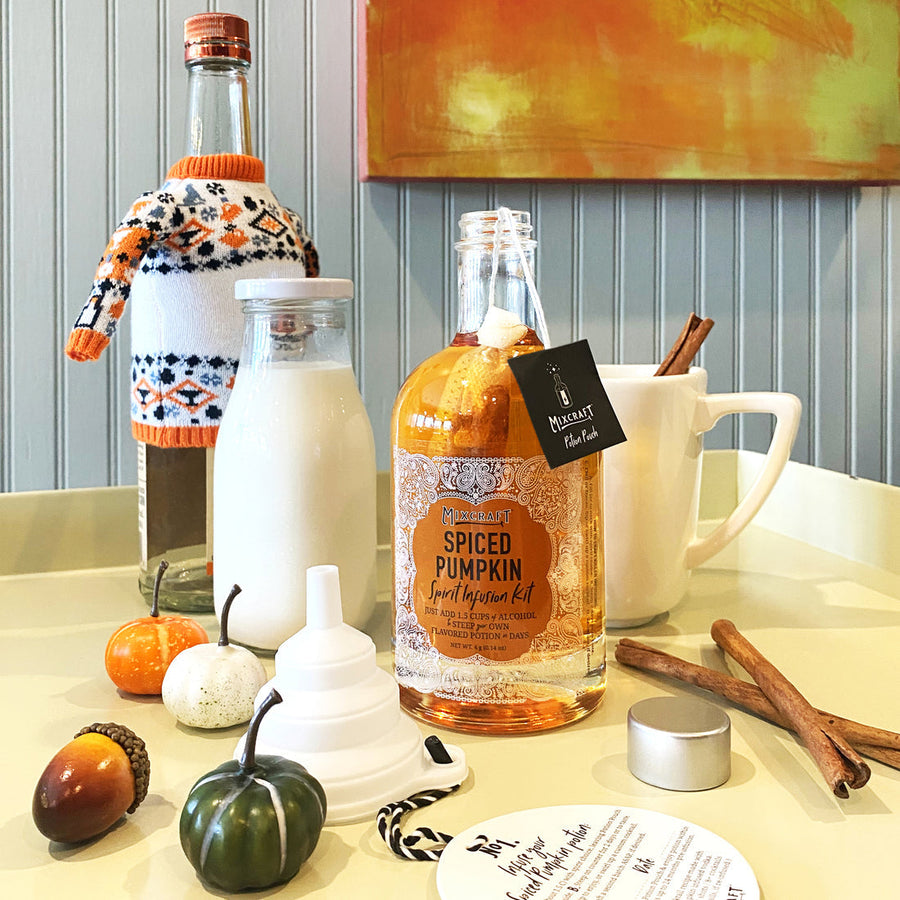 Mixcraft Spiced Pumpkin Spirit Infusion Kit – flat lay