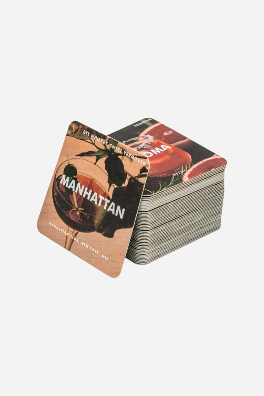 Mixologist - Cocktail Recipe Coasters – back view