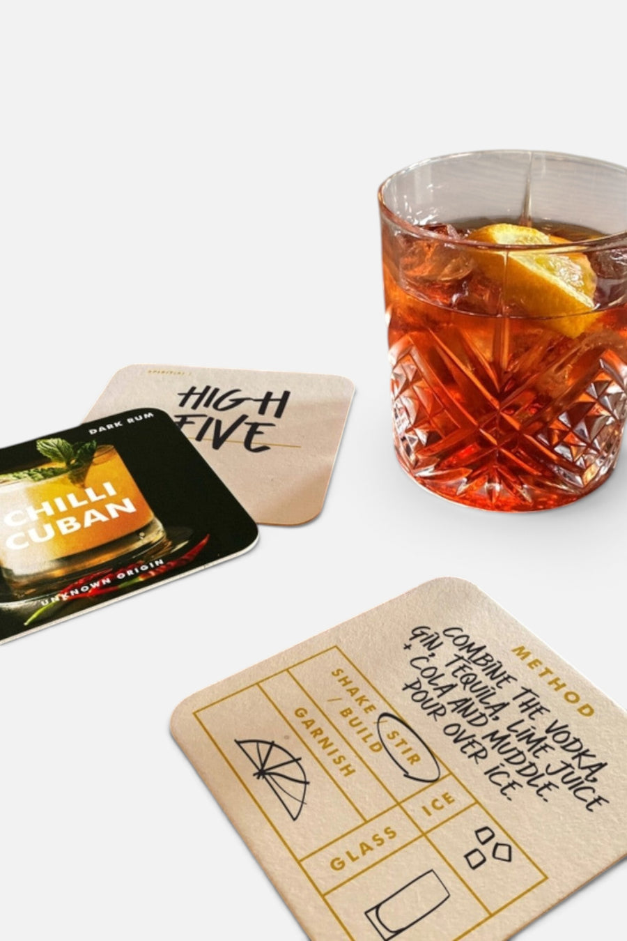 Mixologist - Cocktail Recipe Coasters – detail