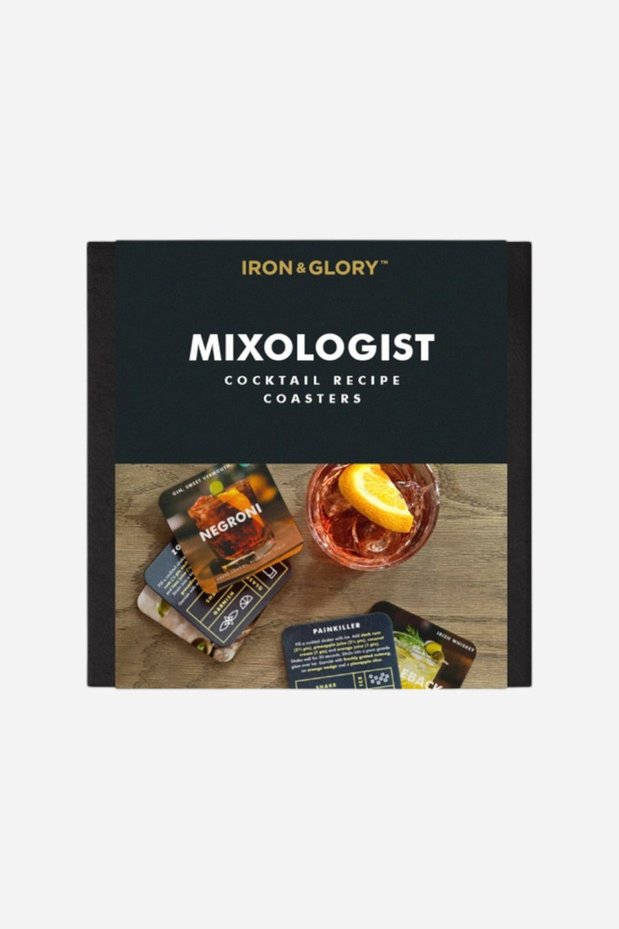 Mixologist - Cocktail Recipe Coasters – front view