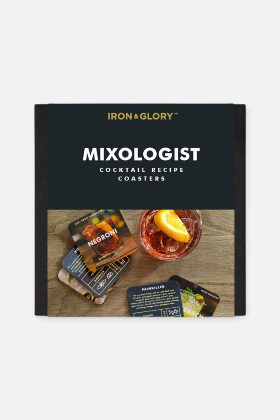 Mixologist - Cocktail Recipe Coasters – front view