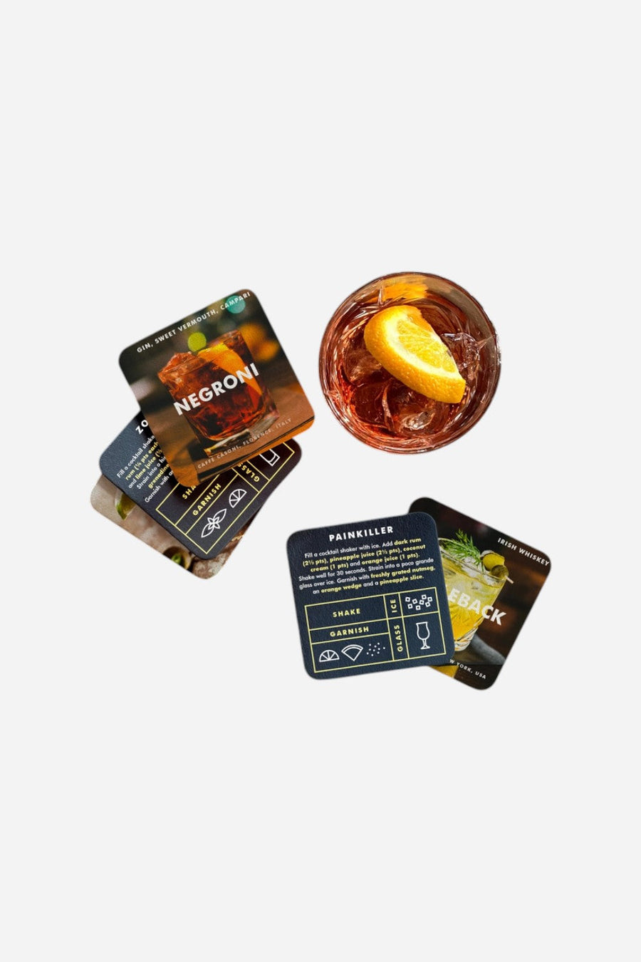 Mixologist - Cocktail Recipe Coasters – side view
