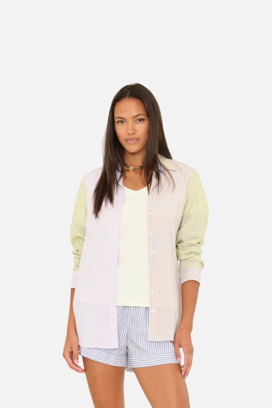 Xirena Beau Shirt in Mixed Stripes
