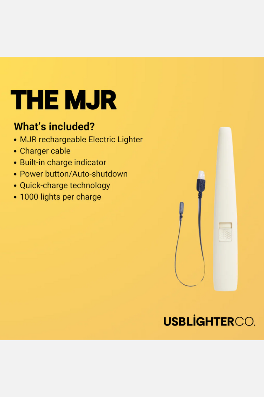 MJR Electric Arc Lighter in Watercolor – side view