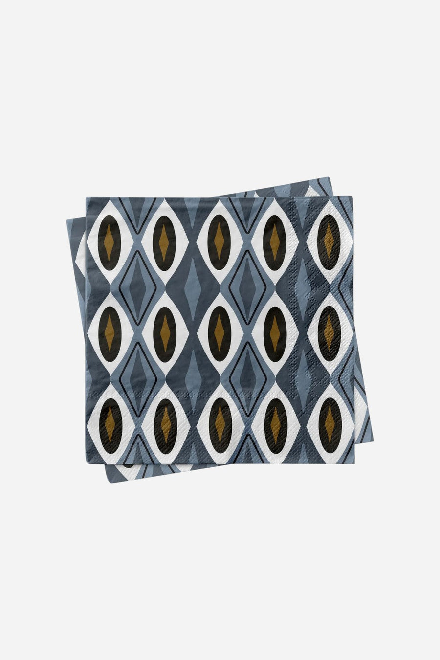 Mod Lounge Blue Diamond String Mid Century Modern Cocktail Napkin – front view