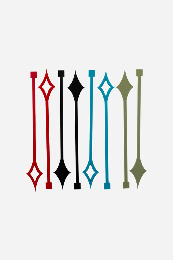 Mod Lounge Starlight Diamond Retro Acrylic Swizzle Drink Stirrers
