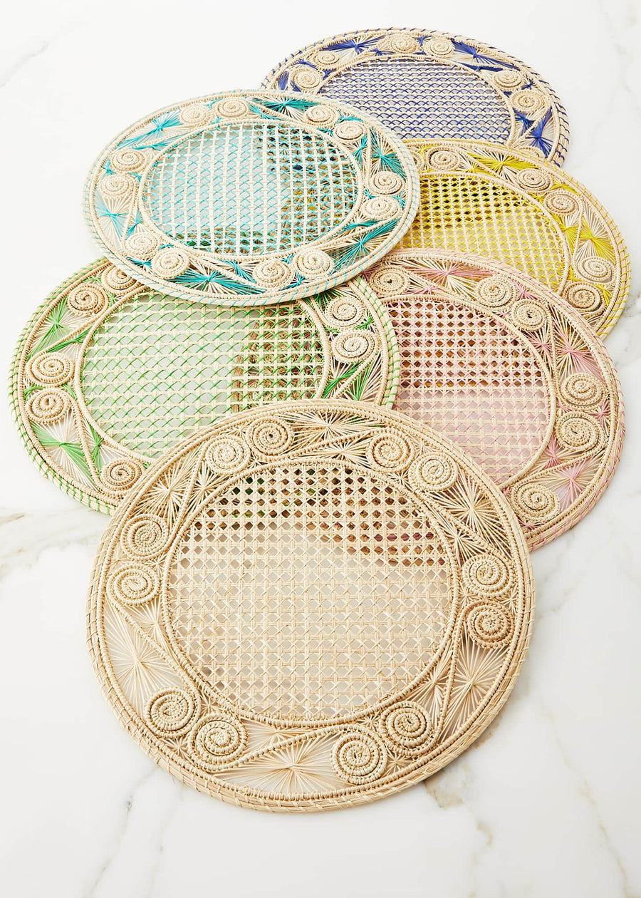 Mode Living Aloha Placemat In Natural – back view