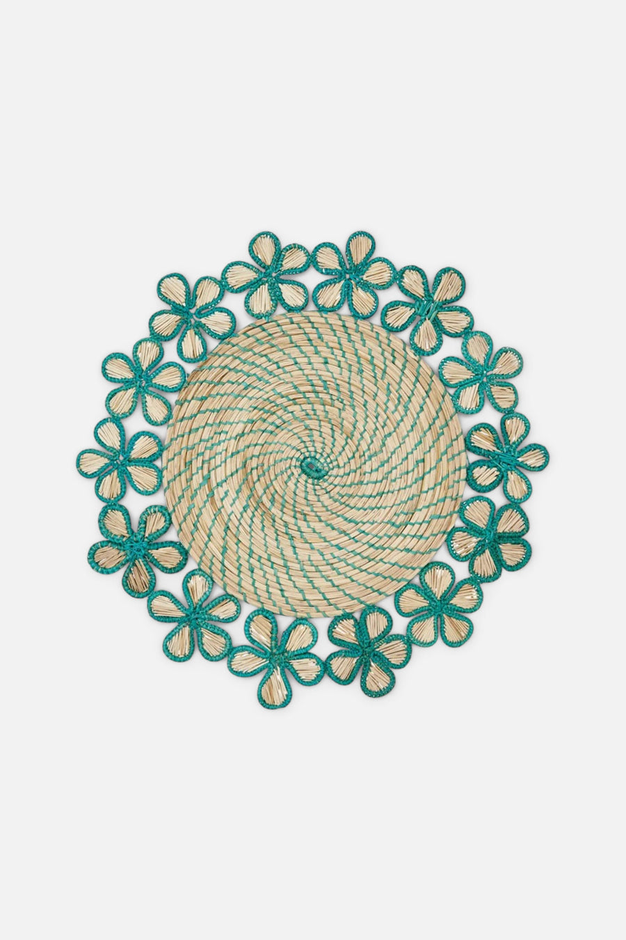 Mode Living Lanai Placemat In Green/Teal – front view