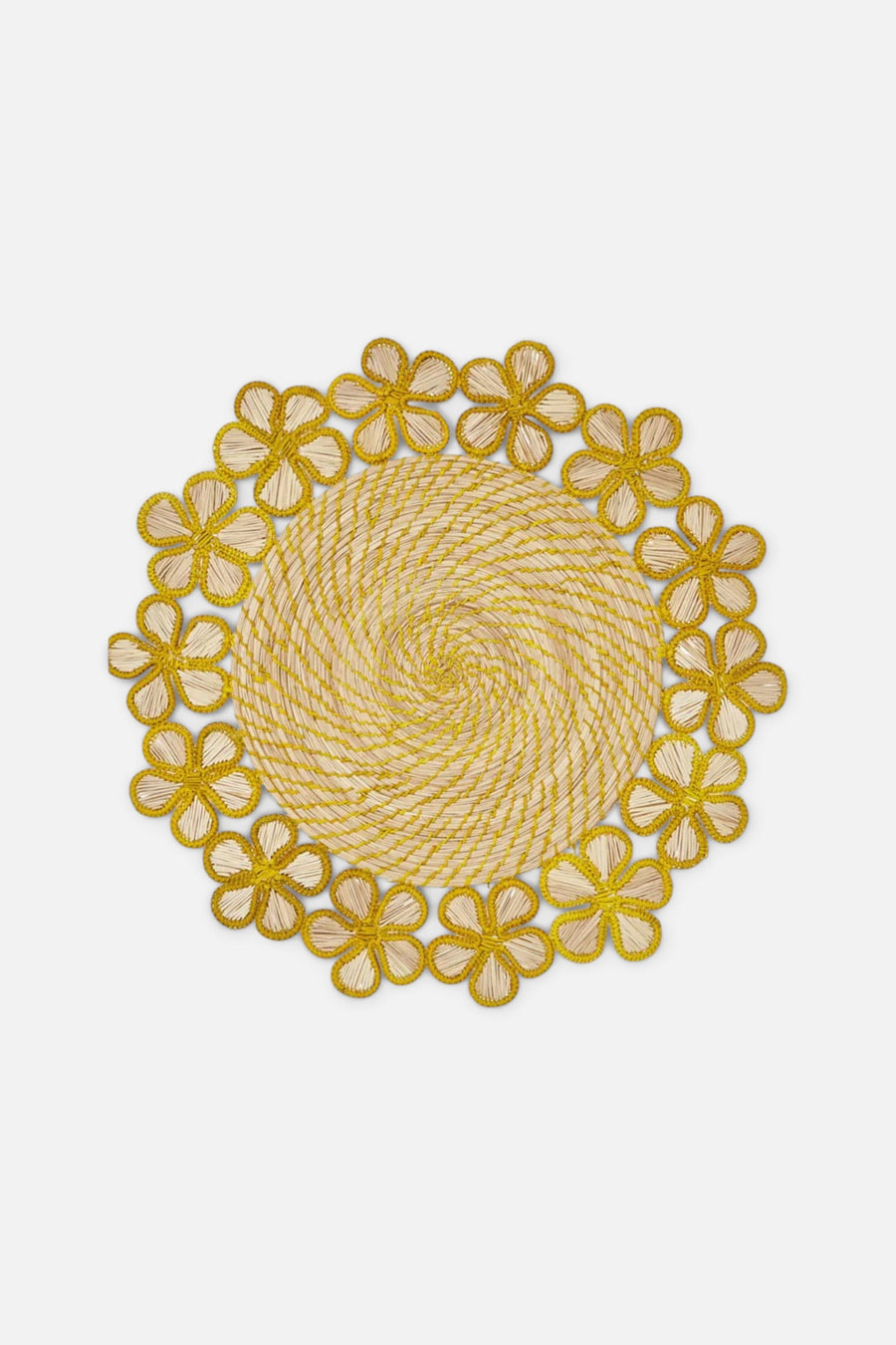 Mode Living Lanai Placemat In Yellow – front view