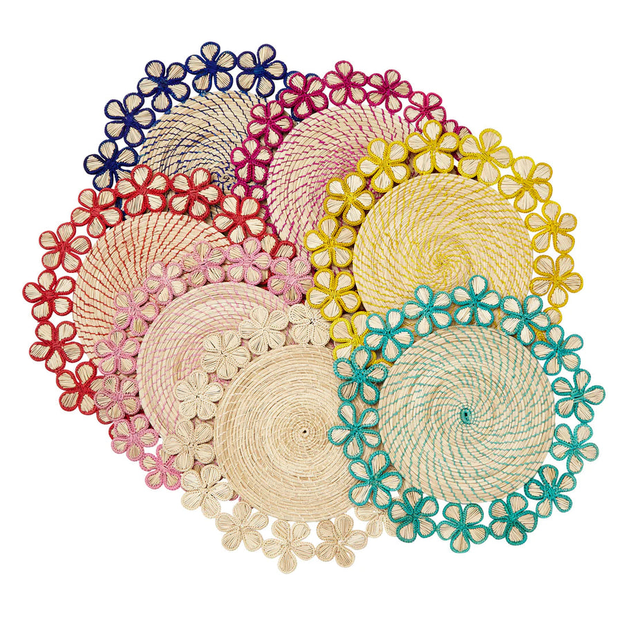 Mode Living Lanai Placemat In Yellow – side view