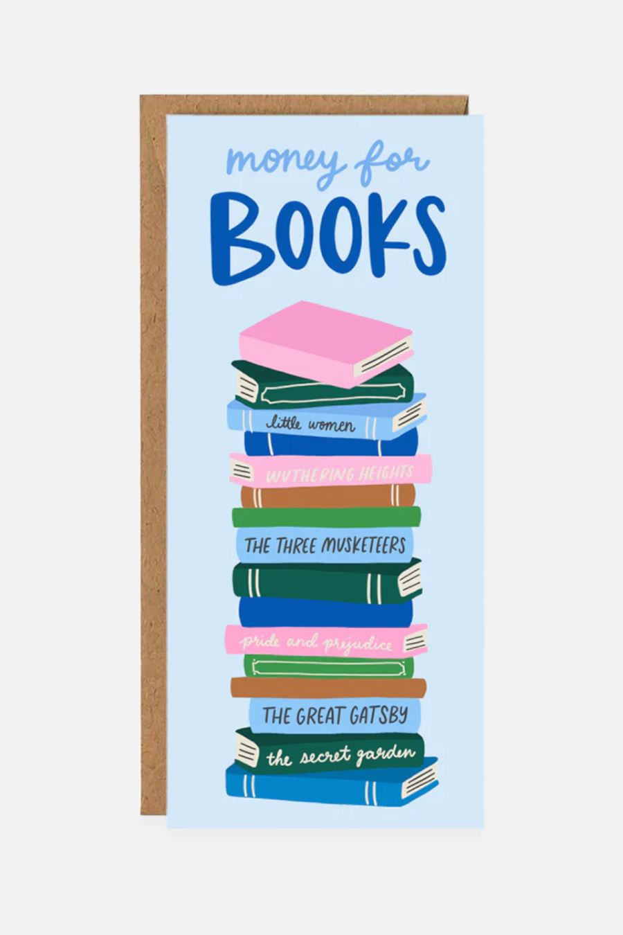 Money for Books Money Holder Card