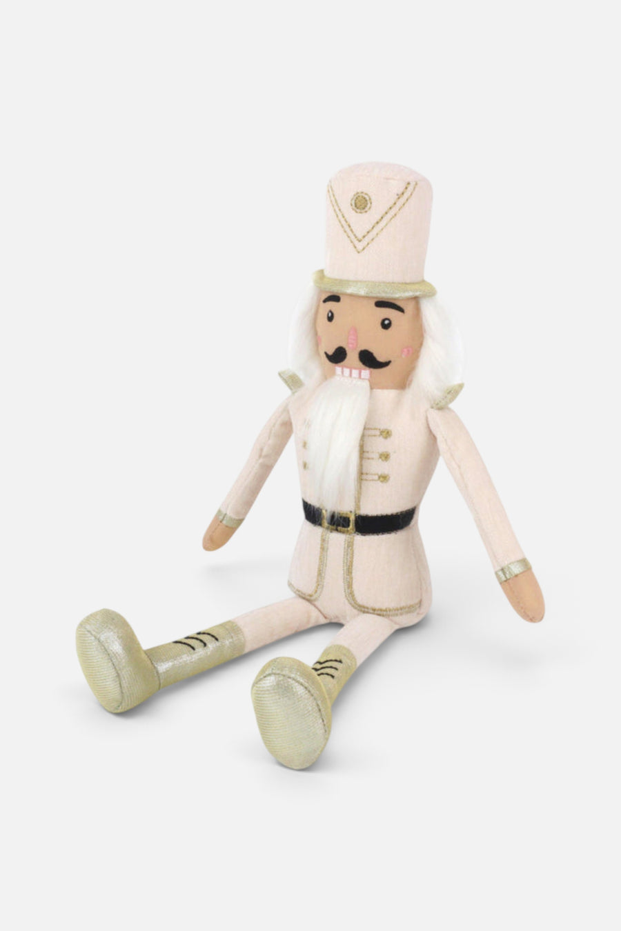 Mon Ami Nutcracker in Cream & Gold – front view