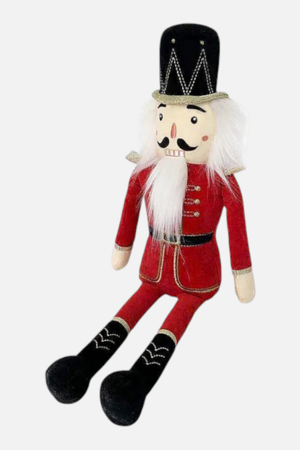 Mon Ami Nutcracker Shelf Sitter in Red