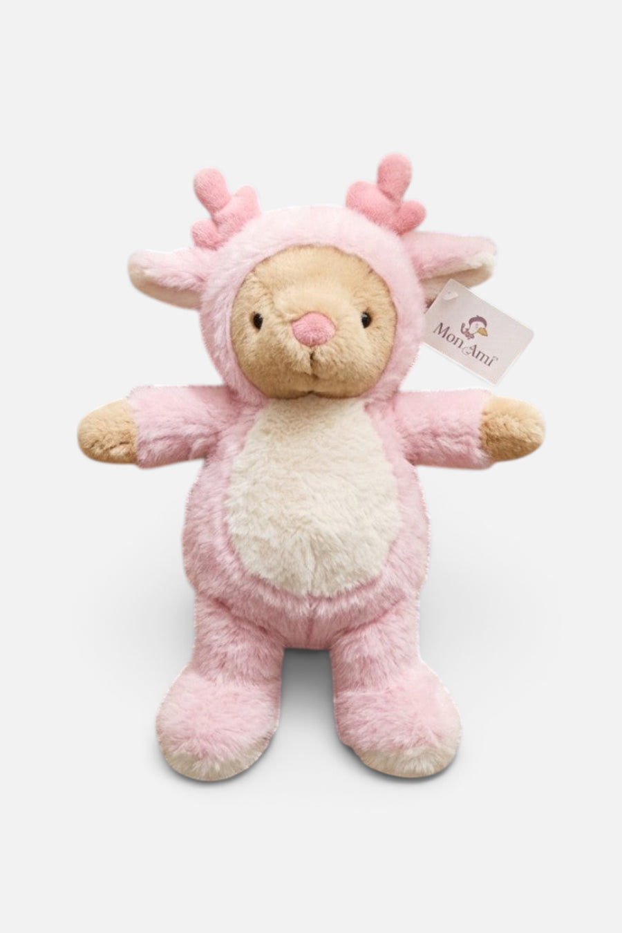 Mon Ami Reindeer Bear Plush Toy – back view