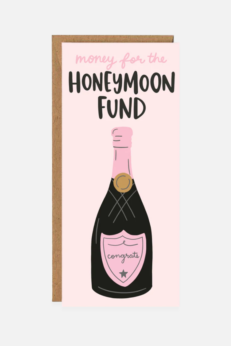 Money For The Honeymoon Money Holder Card – front view
