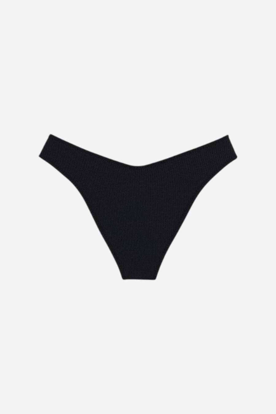 Montce Black Rib Lulu Bikini Bottom – back view