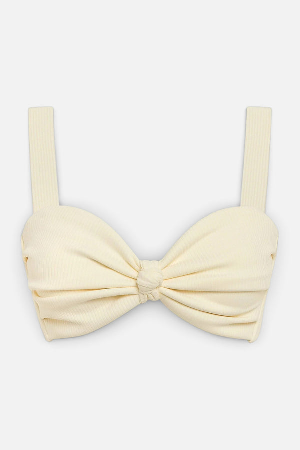 Montce Hayden Bikini Top in Cream Rib
