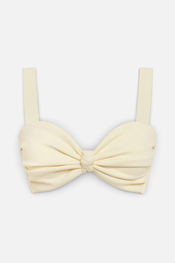 Montce Hayden Bikini Top in Cream Rib