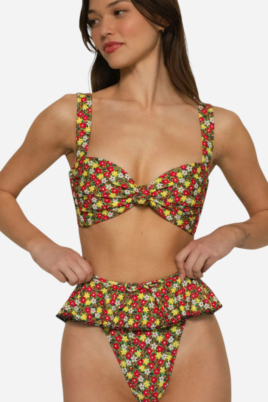 Montce Sienna Floral Hayden Bikini Top – back view