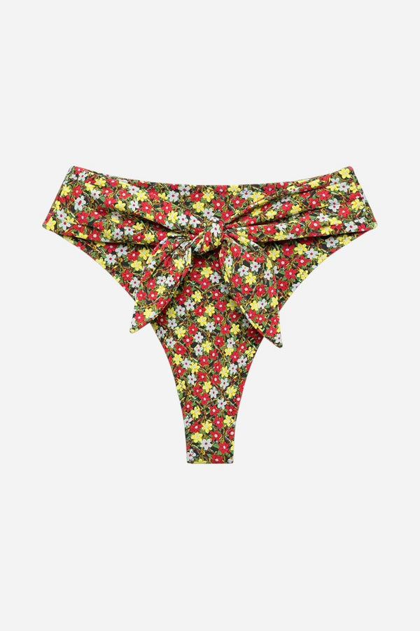 Montce Sienna Floral Paula Tie-Up Bikini Bottom