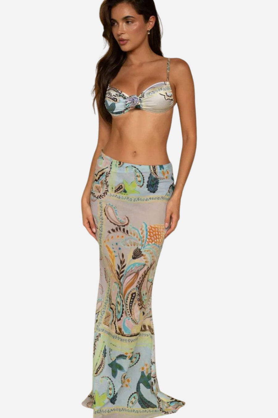 Montce St. Barths Floral Natalia Skirt – back view