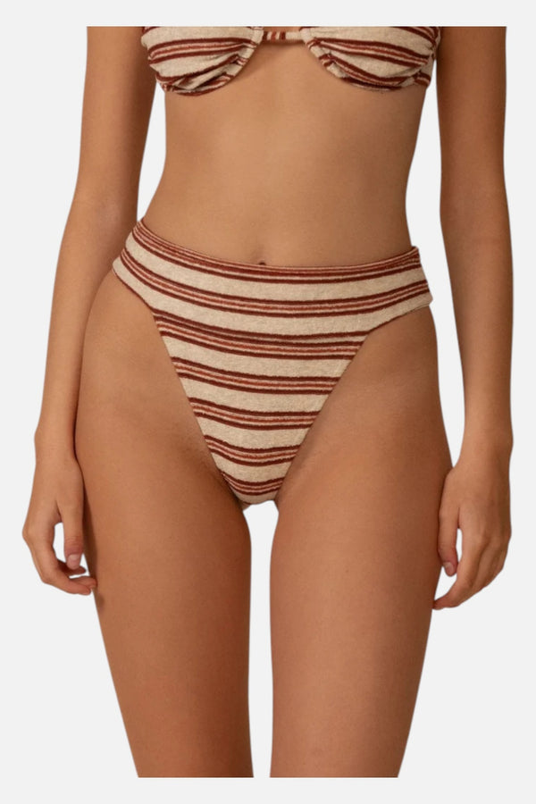 Montce Tamarindo Bikini Bottom in Joan Stripe
