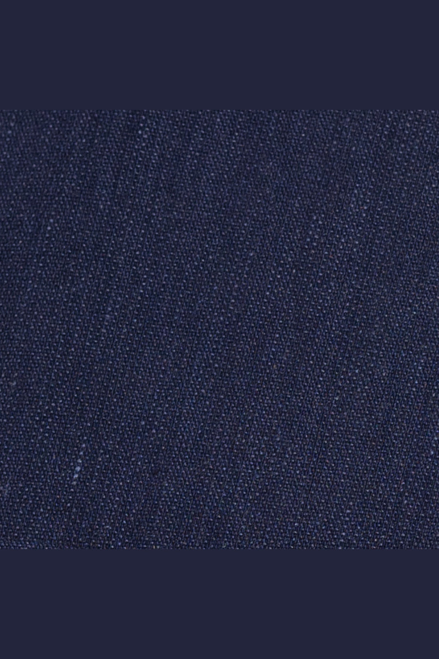 Monterey Cotton & Linen Overshirt in Navy – detail