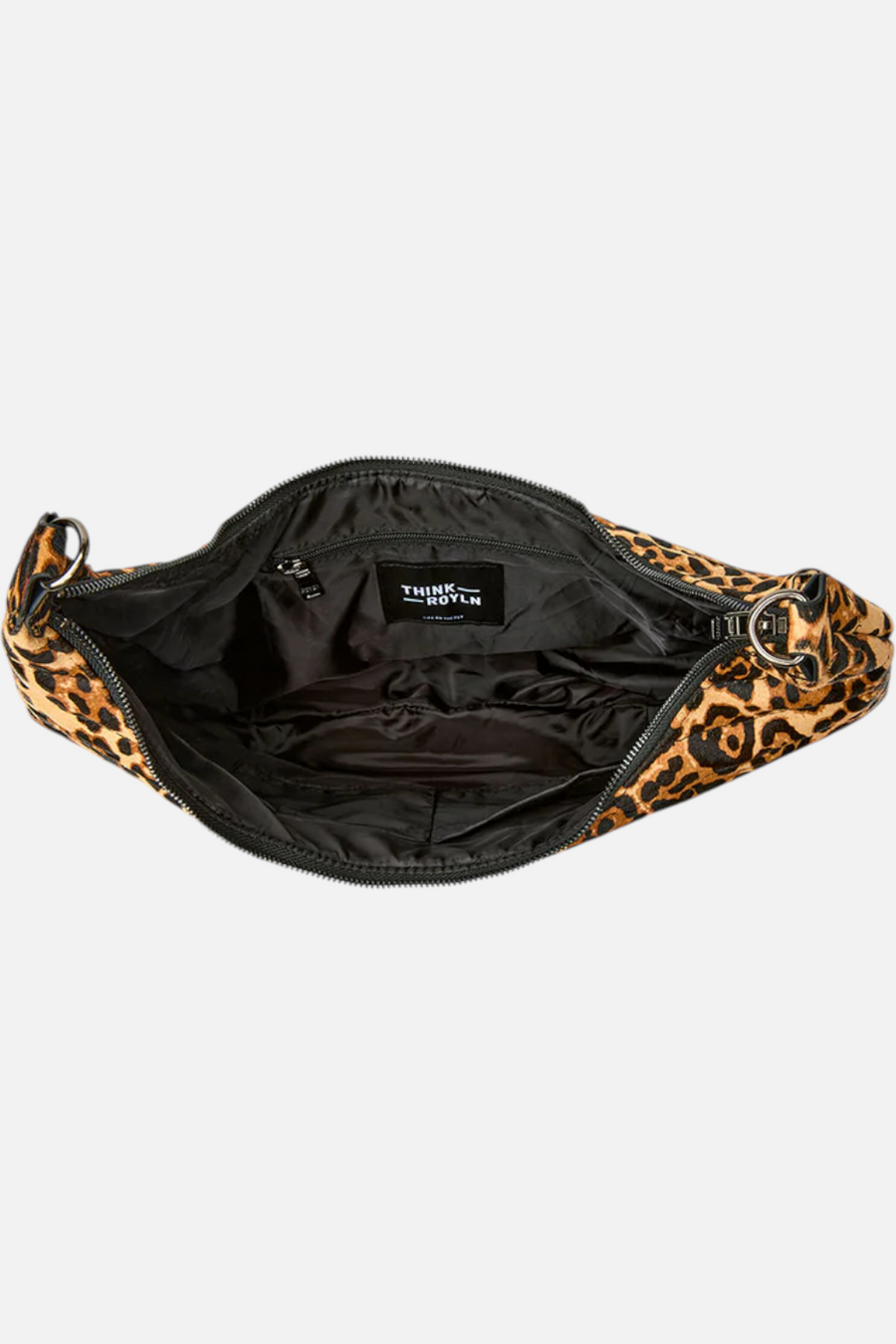 Moonstruck Bag in Wild Leopard Pony – flat lay