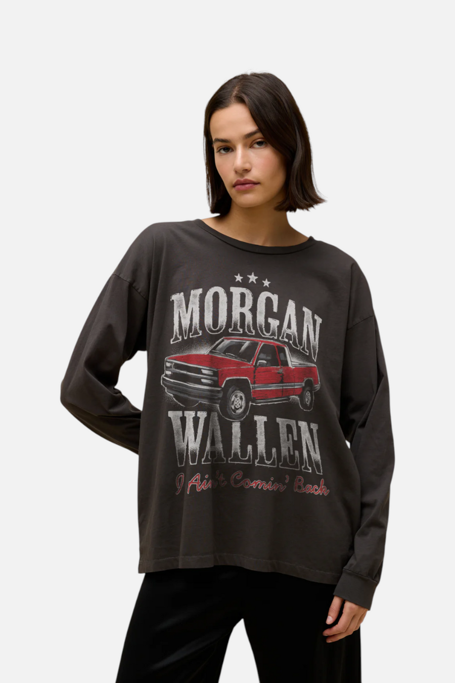 Daydreamer LA Women's Morgan Wallen Ain't Coming Back Merch Long Sleeve Tee