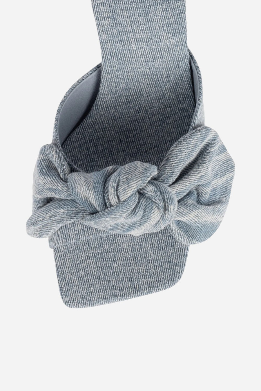 Jeffrey Campbell Mr Big Bow in Light Blue Denim